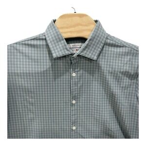 Mizzen + Main‎ Shirt Mens 2XL Standard Fit Leeward Collection Button Up Gingham